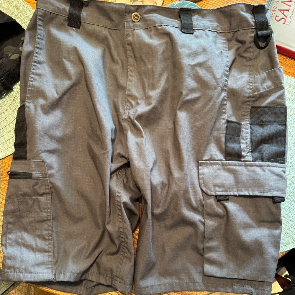 Gray Tactical Men Shorts
